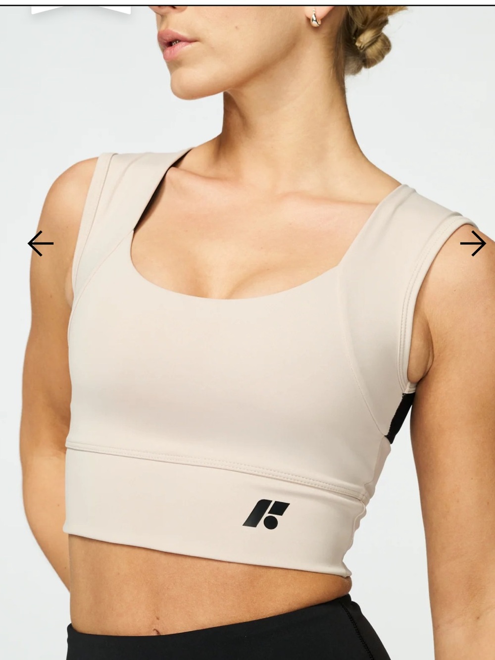 FORME Power Bra Ecru Black Large Perfect